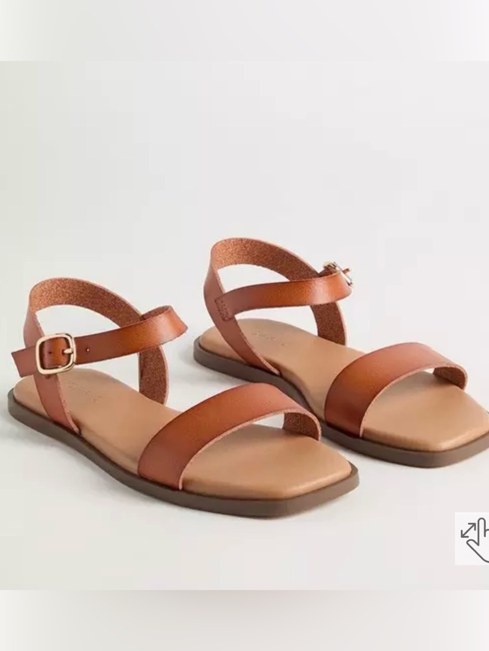 Women's Tan Ankle-Strap Sandals